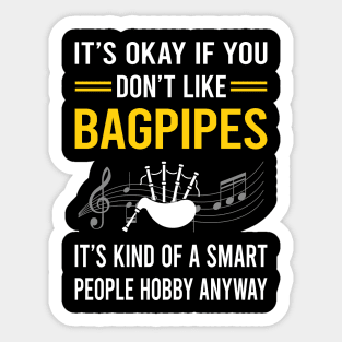 Smart People Hobby Bagpipe Bagpipes Bagpiper Sticker